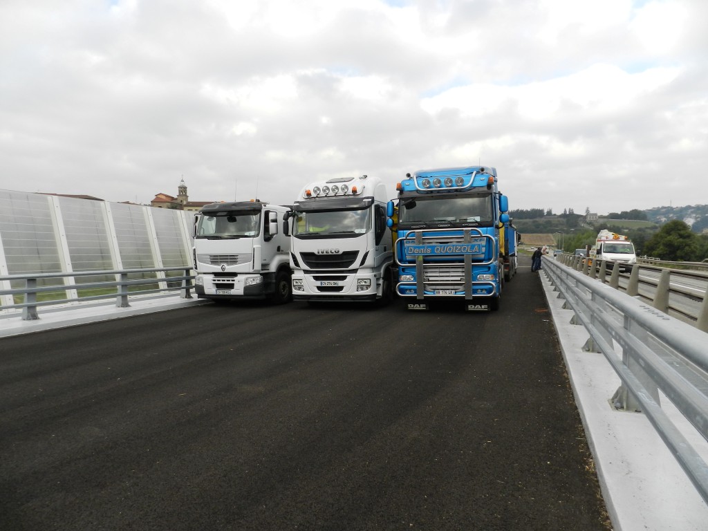 Test sur le pont de la Loire