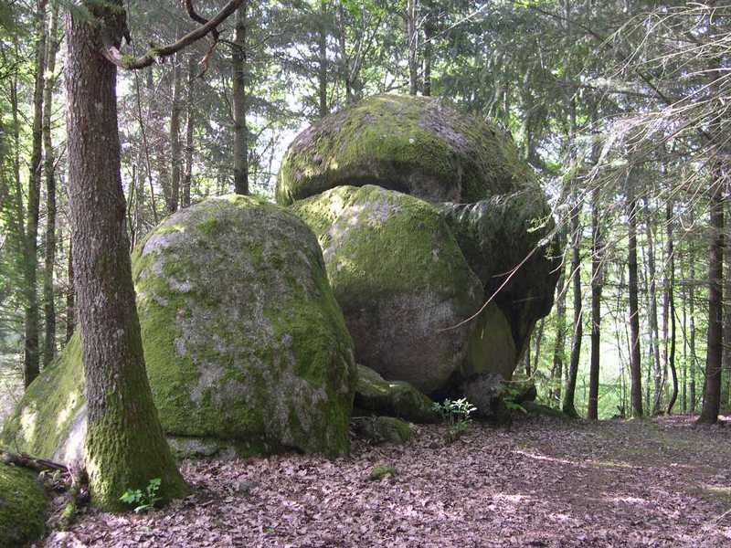 Blocs granitiques du canton de Noiretable 1