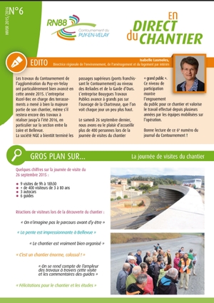 En direct du chantier - Numéro 6