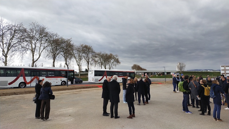 Inauguration du carrefour des Couleures (25/11/24) - Déambulation commentée en car