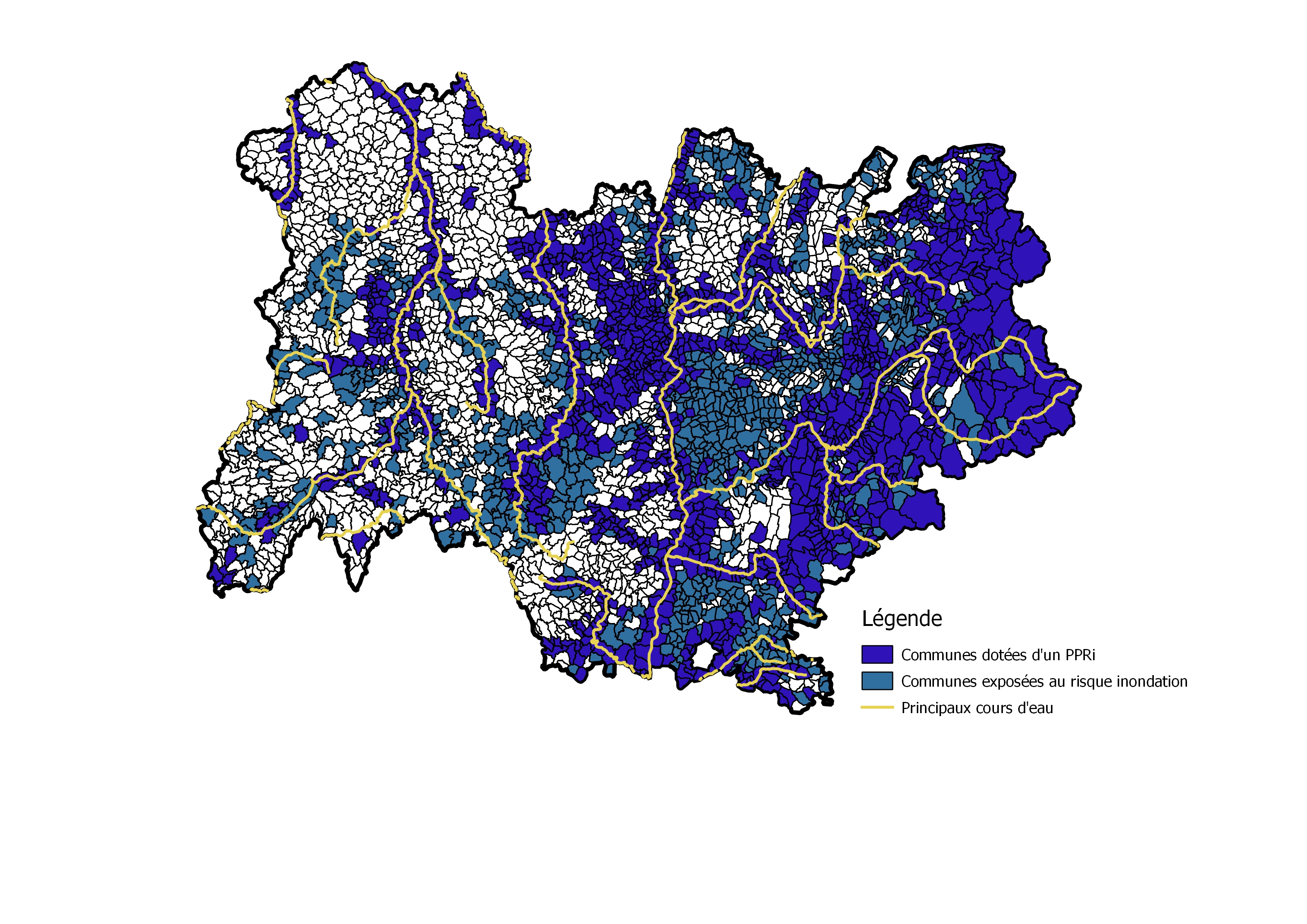 Communes exposées aux inondations