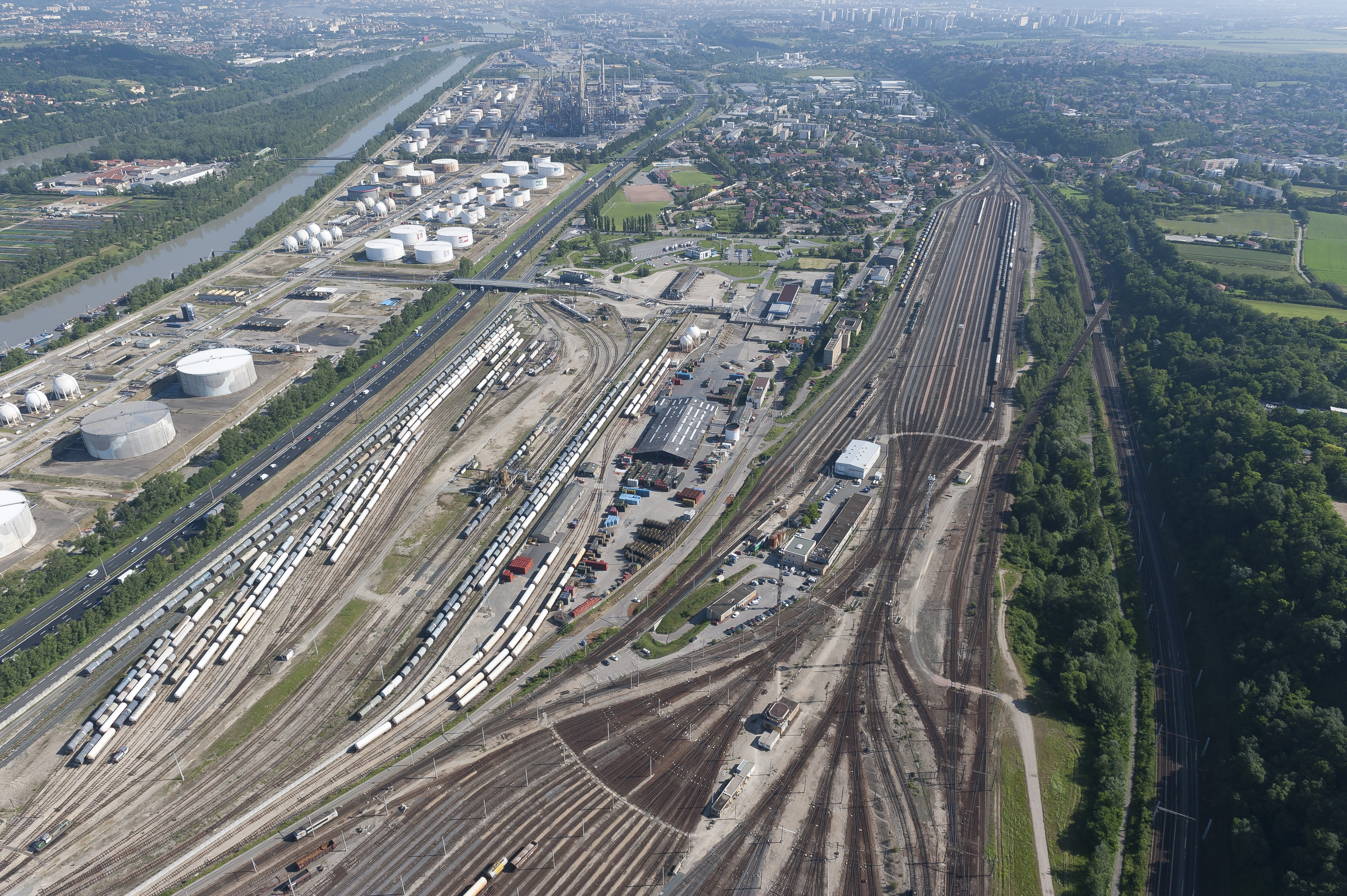 Gare de triage de Sibelin (département du Rhône)
