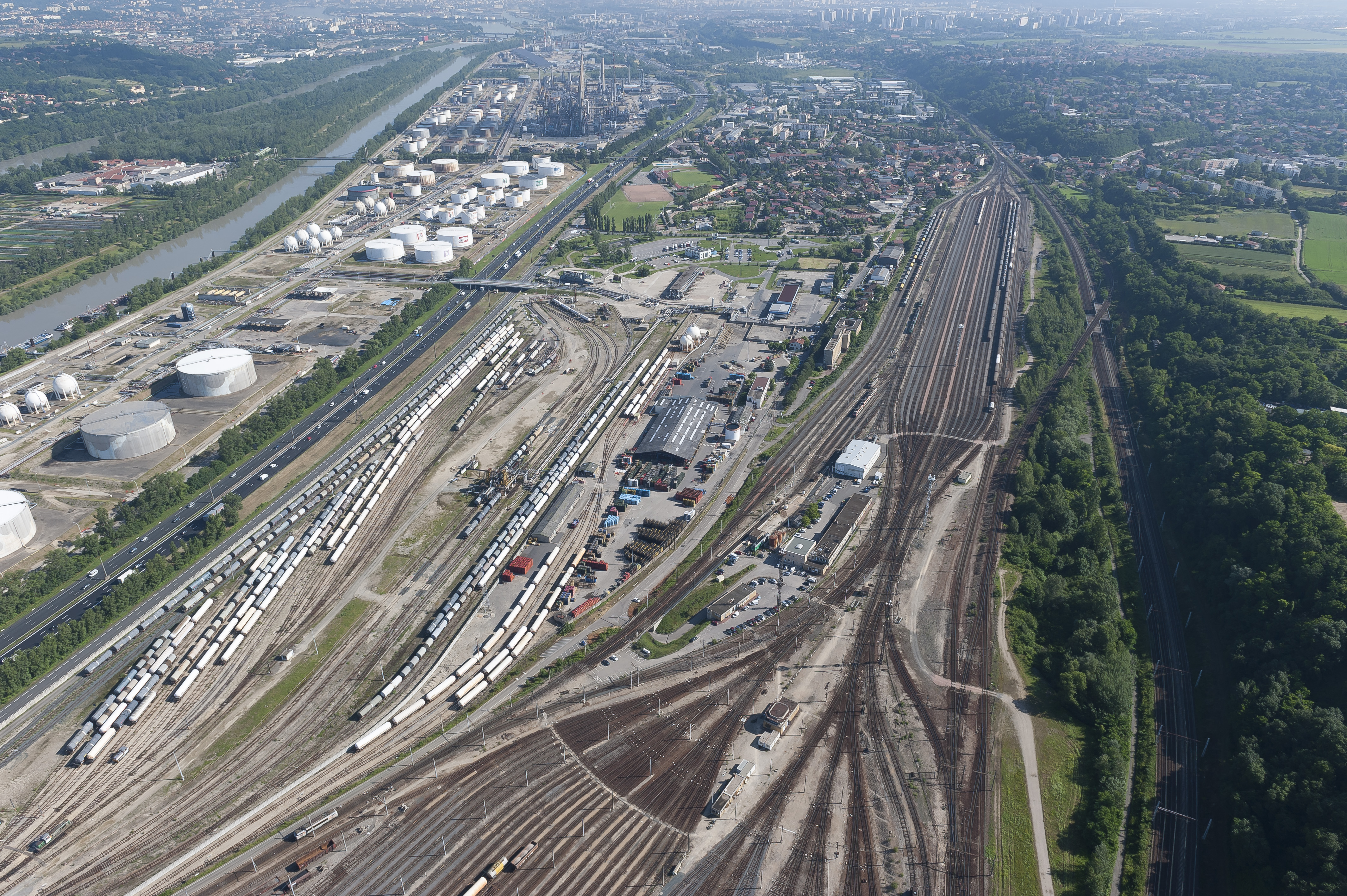 Gare de triage de Sibelin (département du Rhône)