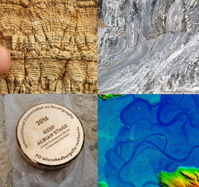 ARA0064 stromatolite, ARA0069 migmatite, ARA0080 clou d'or, ARA0005paléoméandres