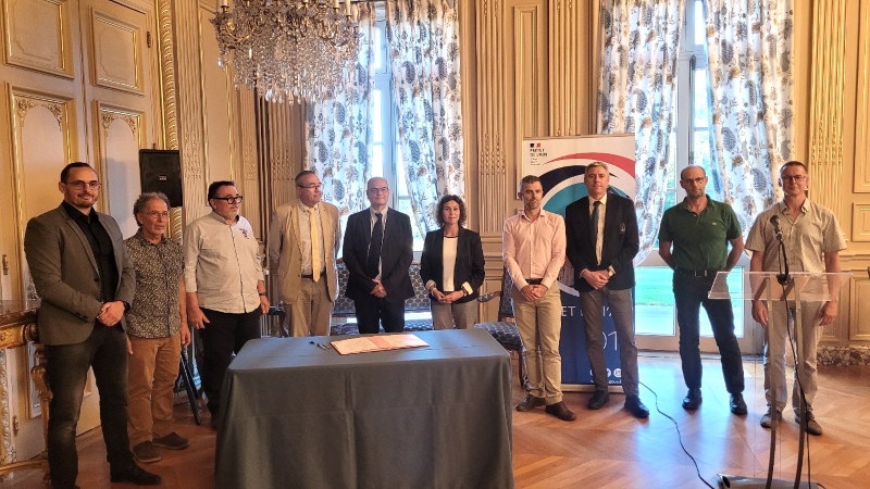 Signature de la convention de gestion transitoire des débits de la basse rivière d’Ain le 11 octobre 2023